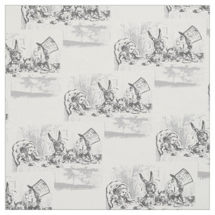 Alice in Wonderland Tea Party Fabric Stof
