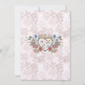 Alice in Wonderland Tea Party Fairytale Wedding Kaart (Achterkant)