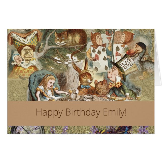 Alice in Wonderland Tea Party Gasten (Voorkant Horizontaal)