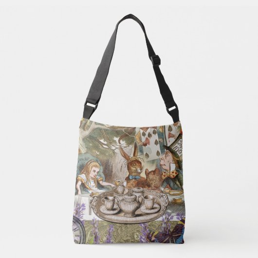 Alice in Wonderland Tea Party Gasten Crossbody Tas (Voorkant)