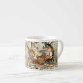 Alice in Wonderland Tea Party Gasten Espresso Kop (Voorkant rechts)