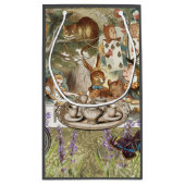 Alice in Wonderland Tea Party Gasten Klein Cadeauzakje (Achterkant)