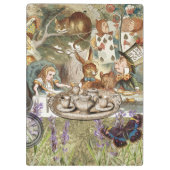 Alice in Wonderland Tea Party Gasten Klembord (Achterkant)