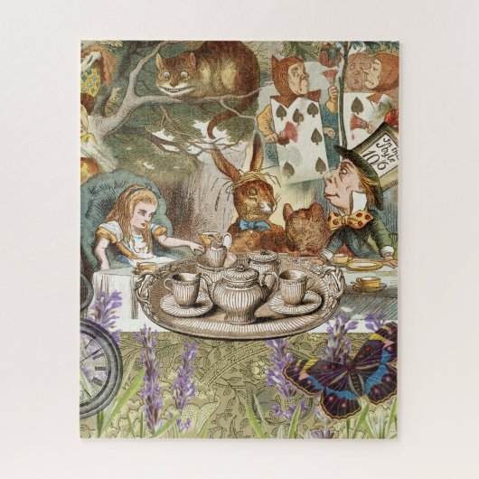 Alice in Wonderland Tea Party Gasten Legpuzzel (Verticaal)