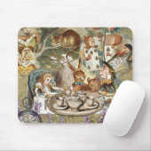 Alice in Wonderland Tea Party Gasten Muismat (Met muis)