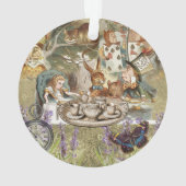 Alice in Wonderland Tea Party Gasten Ornament (achterkant)