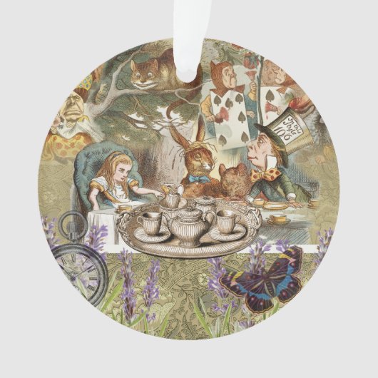 Alice in Wonderland Tea Party Gasten Ornament (voorkant)