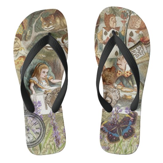 Alice in Wonderland Tea Party Gasten Teenslippers (Voetbed)