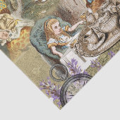 Alice in Wonderland Tea Party Gasten Tissuepapier (Detail)