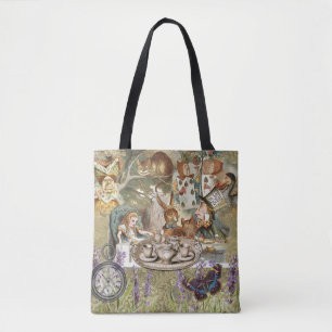 Alice in Wonderland Tea Party Gasten Tote Bag