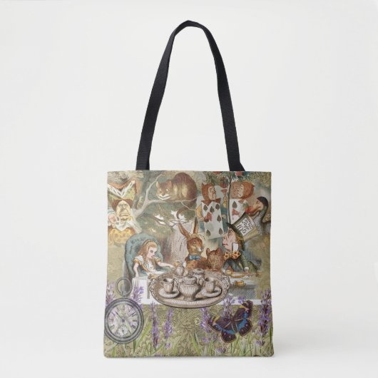 Alice in Wonderland Tea Party Gasten Tote Bag (Voorkant)