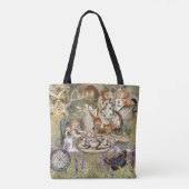 Alice in Wonderland Tea Party Gasten Tote Bag (Achterkant)