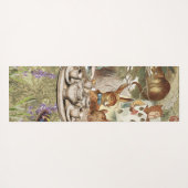 Alice in Wonderland Tea Party Gasten Yogamat (Achterkant (horizontaal))