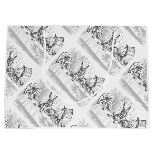 Alice in Wonderland Tea Party Gift Bag Large Cadeautasje (Voorkant)