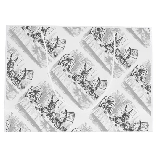 Alice in Wonderland Tea Party Gift Bag Large Cadeautasje (Achterkant)