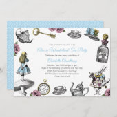  Alice in Wonderland Tea Party Kaart (Voorkant / Achterkant)