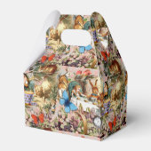 Alice in Wonderland Tea Party Kunst Bedankdoosjes (Achterkant)