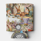 Alice in Wonderland Tea Party Kunst Blikjeskoeler (Achterkant)