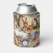 Alice in Wonderland Tea Party Kunst Blikjeskoeler (Blikje Achterkant)