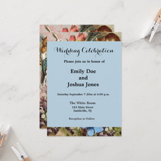 Alice in Wonderland Tea Party Kunst Kaart (Voorkant / Achterkant in situ)