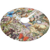 Alice in Wonderland Tea Party Kunst Kerstboom Rok (Gekanteld)