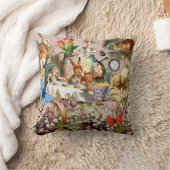 Alice in Wonderland Tea Party Kunst Kussen (Deken)