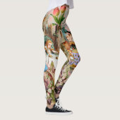 Alice in Wonderland Tea Party Kunst Leggings (Rechts)