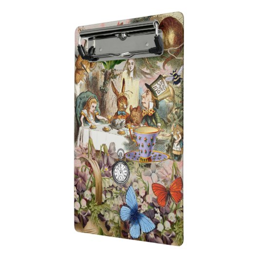 Alice in Wonderland Tea Party Kunst Mini Klembord (Angled2)