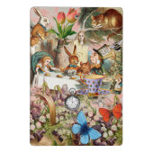 Alice in Wonderland Tea Party Kunst Mini Klembord (Achterkant)