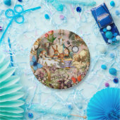 Alice in Wonderland Tea Party Kunst Papieren Bordje (Feest)