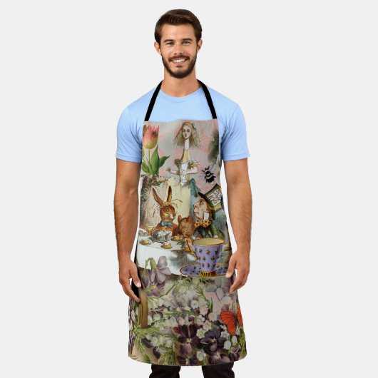 Alice in Wonderland Tea Party Kunst Schort (Gedragen)
