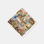 Alice in Wonderland Tea Party Kunst Servet (Hoek)