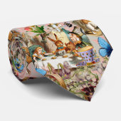 Alice in Wonderland Tea Party Kunst Stropdas (Opgerold)
