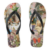 Alice in Wonderland Tea Party Kunst Teenslippers (Voetbed)