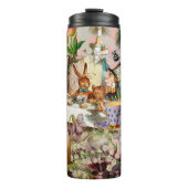 Alice in Wonderland Tea Party Kunst Thermosbeker (Voorkant)