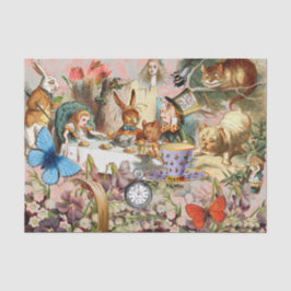 Alice in Wonderland Tea Party Kunst Tissuepapier