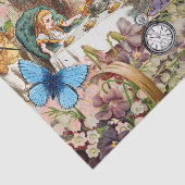 Alice in Wonderland Tea Party Kunst Tissuepapier (Detail)