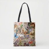 Alice in Wonderland Tea Party Kunst Tote Bag (Voorkant)