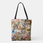 Alice in Wonderland Tea Party Kunst Tote Bag (Achterkant)