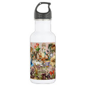 Alice in Wonderland Tea Party Kunst Waterfles (Voorkant)