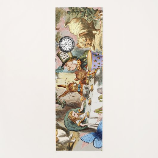 Alice in Wonderland Tea Party Kunst Yogamat (Voorkant)