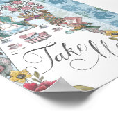 Alice in Wonderland Tea Party Neem me mee Poster (Hoek)