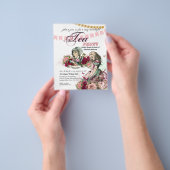 Alice in Wonderland Tea Party nodigt elke gebeurte Flyer (Hand)