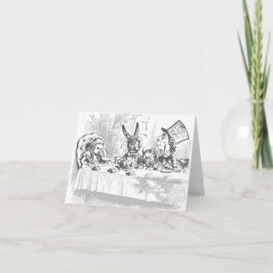  Alice in Wonderland Tea Party Note Cards Kaart