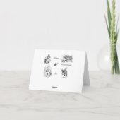  Alice in Wonderland Tea Party Note Cards Kaart (Achterkant)