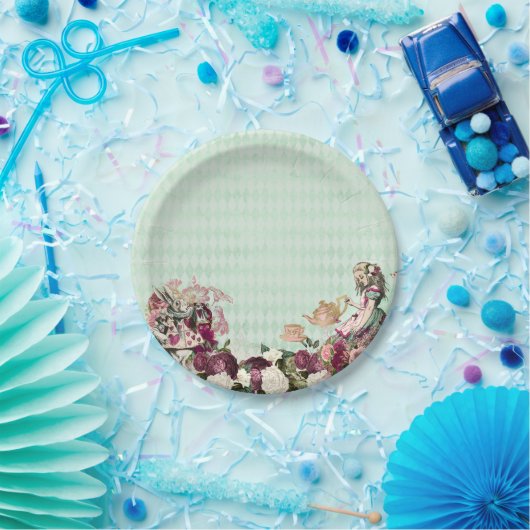 Alice in Wonderland Tea Party Paper Borden Papieren Bordje (Feest)
