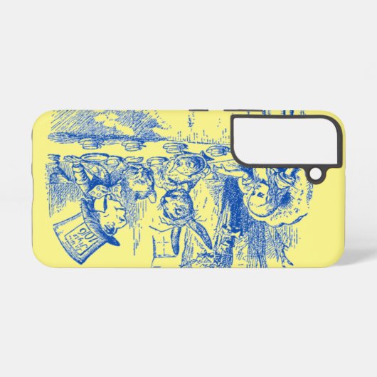 Alice in Wonderland Tea Party Samsung Galaxy Hoesje (Achterkant horizontaal)