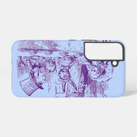 Alice in Wonderland Tea Party Samsung Galaxy Hoesje (Achterkant horizontaal)
