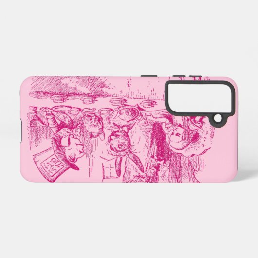 Alice in Wonderland Tea Party Samsung Galaxy Hoesje (Achterkant horizontaal)