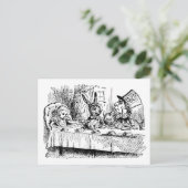 Alice in Wonderland, Tea Party Scene Briefkaart (Staand voorkant)